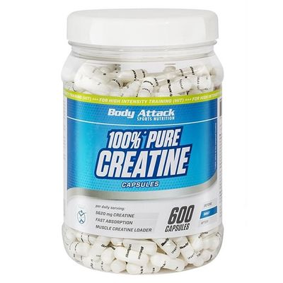 Body Attack 100% Pure Creatine 600 Kapseln