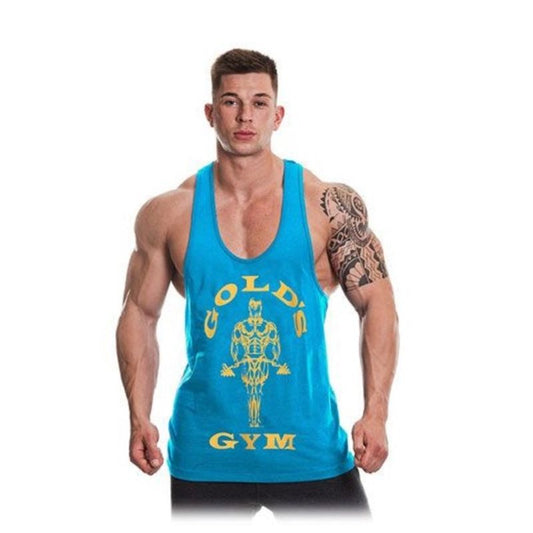 Golds Gym GGVST003 Stringer Joe Premium - turquoise/yellow S