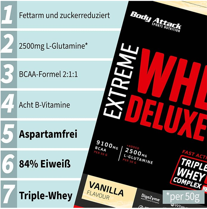 Body Attack Extreme Whey Deluxe 900g